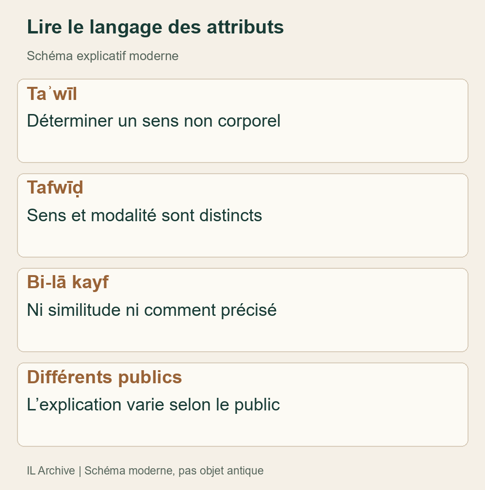 Des démarches différentes, non un tableau attribuant une méthode unique à chaque école