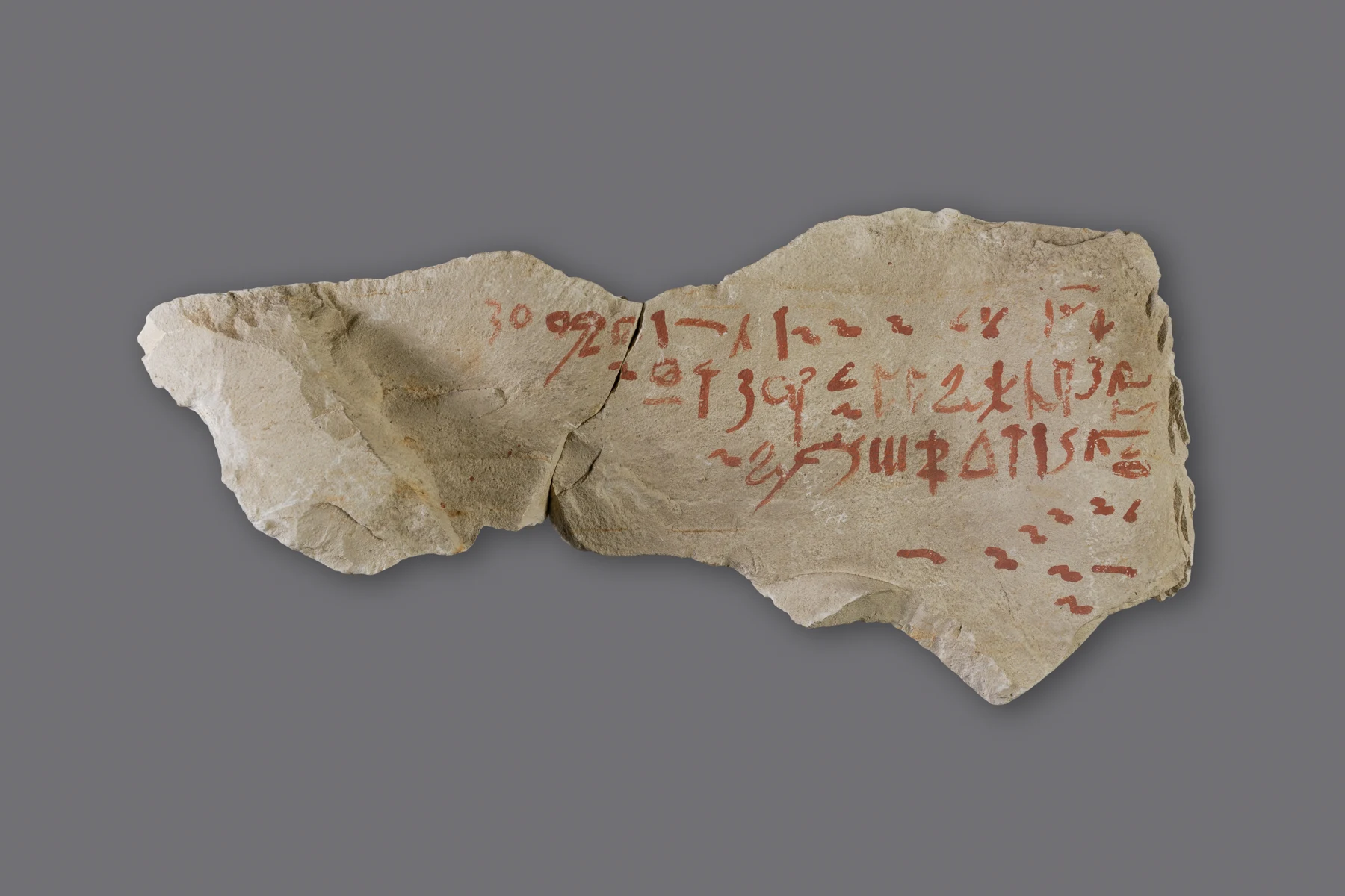 Limestone ostracon bearing the opening of the Instruction of Amenemope in hieratic; evidence for copying the text in Persian-period Egypt, not its original manuscript. Metropolitan Museum of Art, 26.3.165, institutional CC0 image via Wikimedia Commons; display derivative resized and converted to WebP
