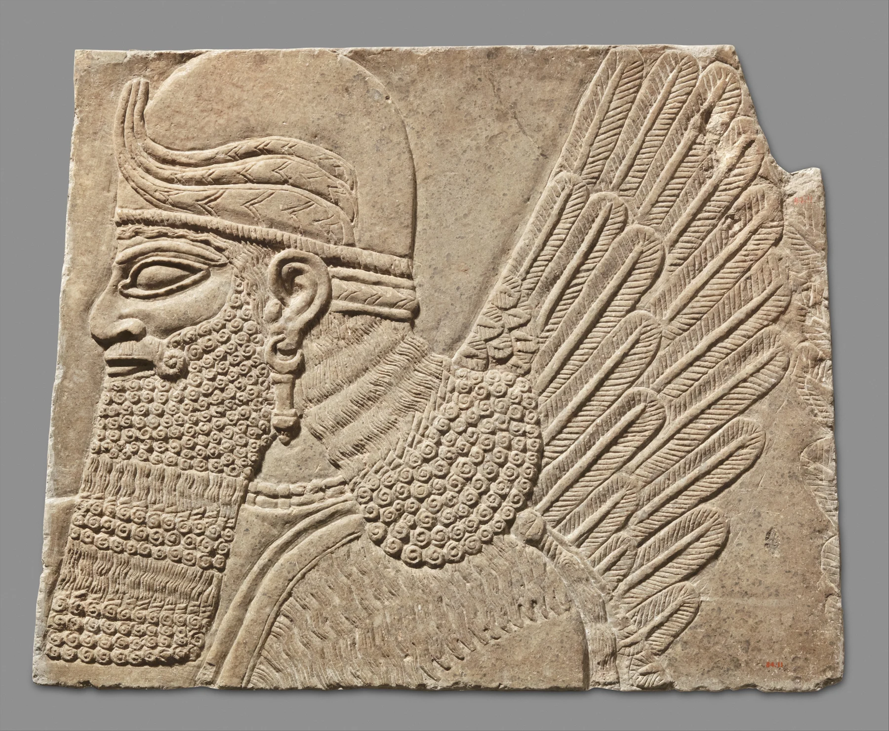 Nimrud, ca. 883–859 BCE; Met 84.11, public domain. Winged figure proposed as apkallu; not Enoch’s portrait
