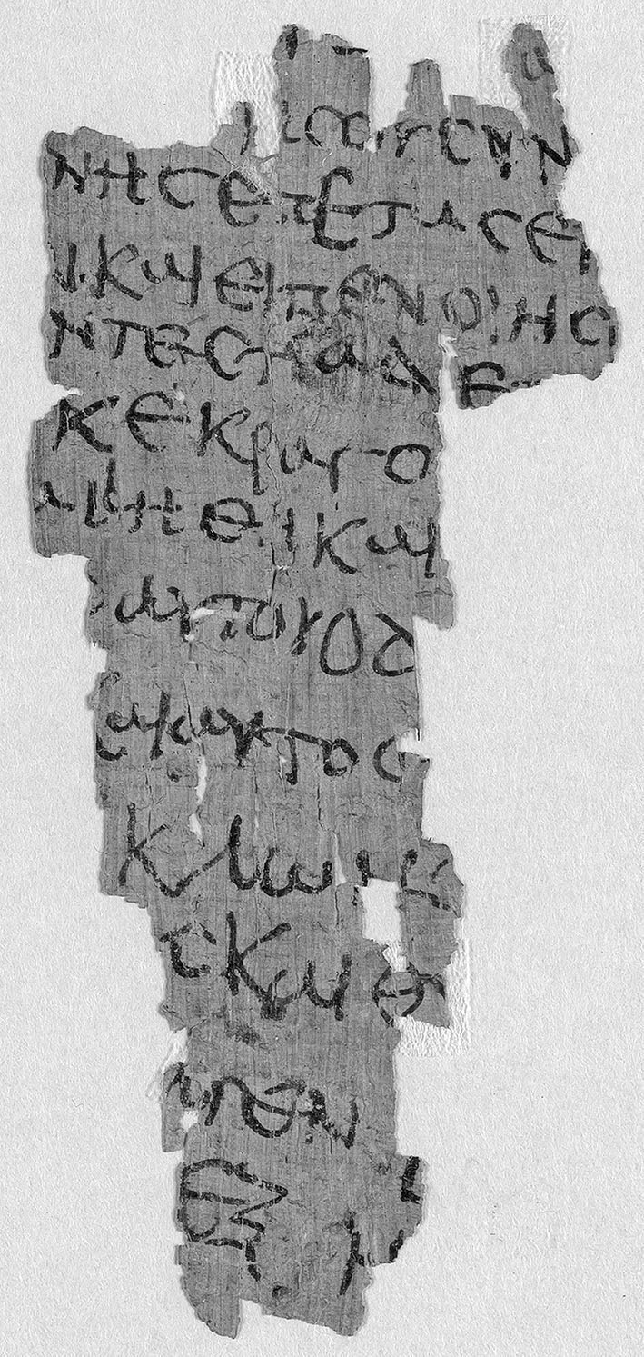 Greek papyrus fragment P.Hamb.Graec.1011 before the joining fragment published in 2025