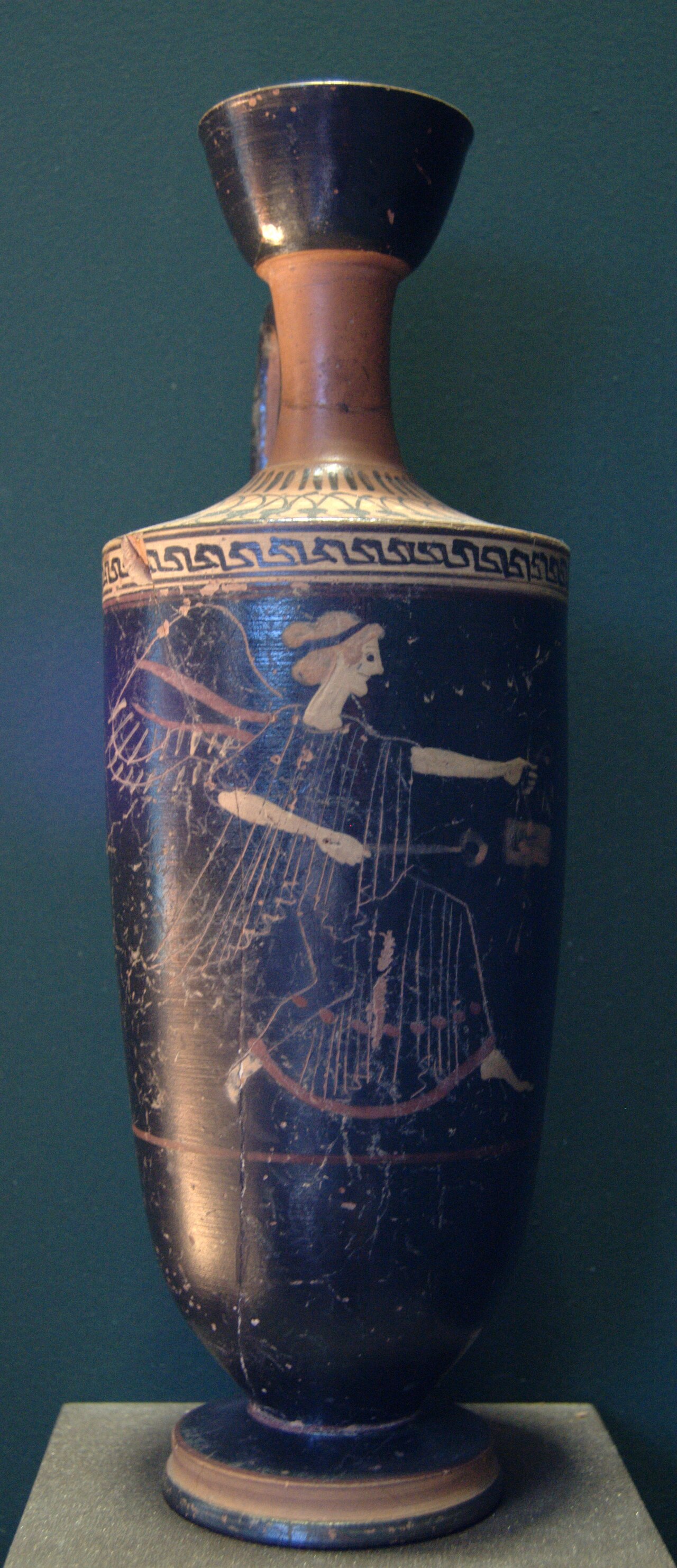 Winged Iris on a Greek vase, about 500–490 BCE; Louvre L 43. An ancient representation of the divine messenger named in the Iliad
