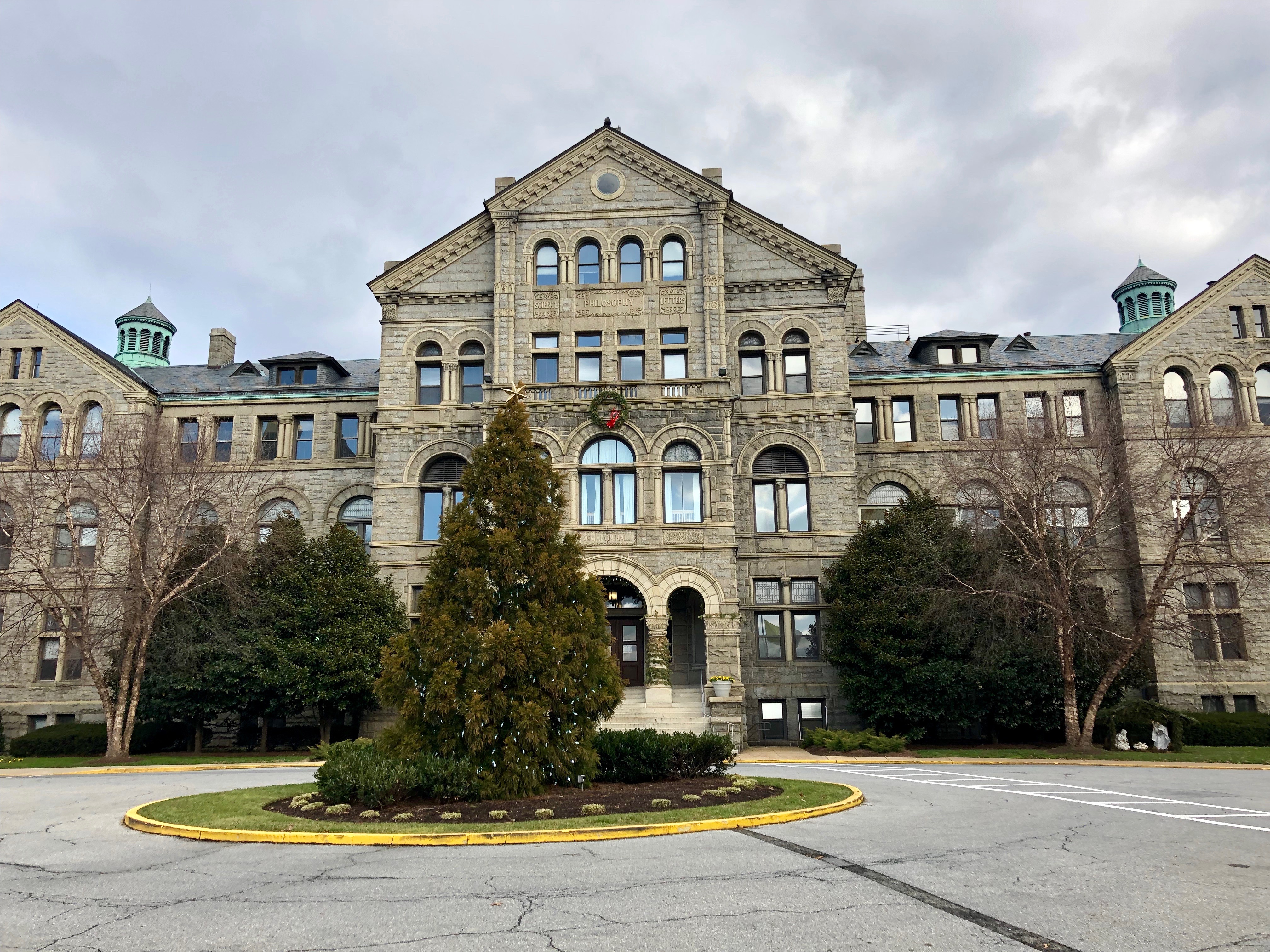 McMahon Hall at the Catholic University of America, Washington, photographed in 2018. Institutional context for Griffith's career, not his portrait or a documented office. w_lemay, CC0